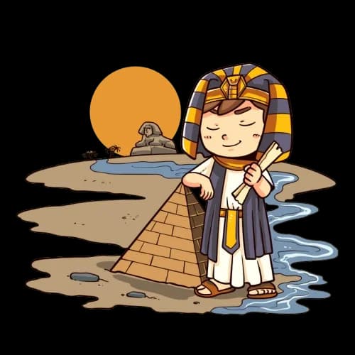 Storybook illustration of ancient Egypt